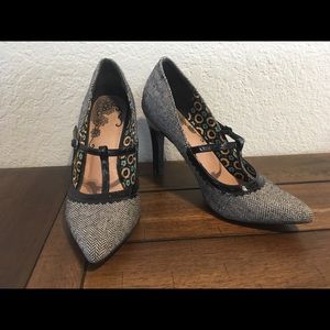 Restricted Pointed Toe Heels, Size 8.5
